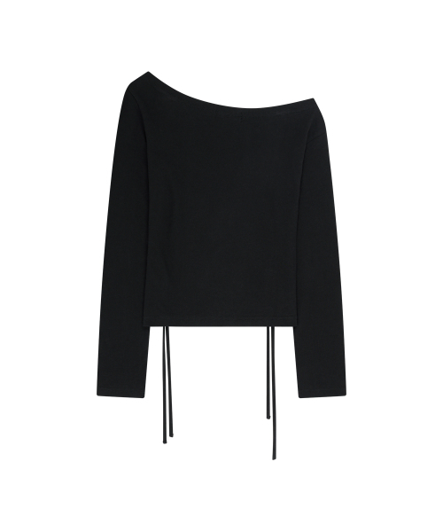 as you are(アズユーアー)の「パンチングアシンメトリーオフショルダーサボサンダルVLACK(Tシャツ/カットソー・レディース・その他・OS)」の5枚目の写真
