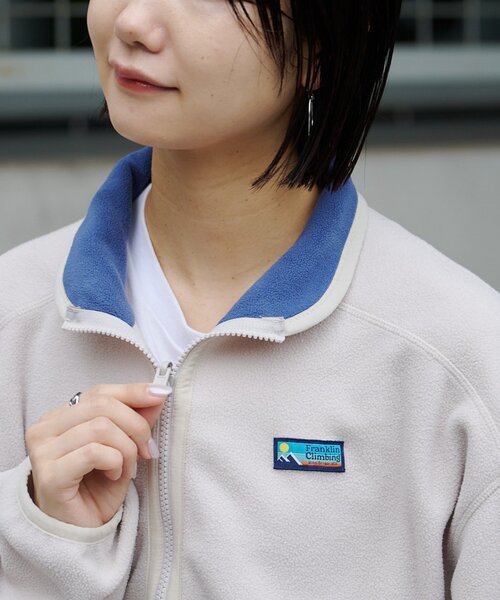 Franklin Climbing（フランクリンクライミング）の「【Franklin Climbing】【UNISEX】/防寒◎/クライムフリースジャケット（ブルゾン・メンズ・ホワイト系その他/ブラック/ネイビー/レッド・MEDIUM/LARGE）」の6枚目の写真