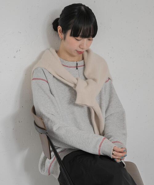 EKAL(エカル)の「『UR TECH/速乾』ドライスウェット ジッププルオーバー(スウェット・レディース・グレー/イエロー/ブルー/ブラック・ONE)」の10枚目の写真