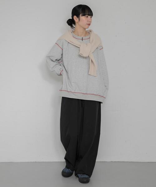 EKAL(エカル)の「『UR TECH/速乾』ドライスウェット ジッププルオーバー(スウェット・レディース・グレー/イエロー/ブルー/ブラック・ONE)」の14枚目の写真