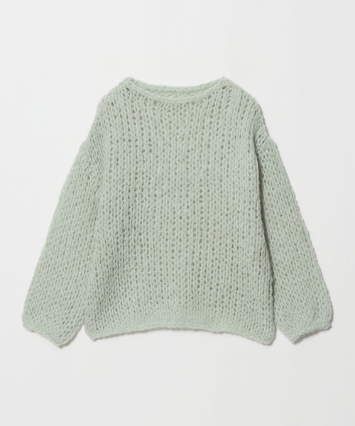 BEAUTY&YOUTH UNITED ARROWS(ビューティーアンドユースユナイテッドアローズ)の「ウールナイロンモヘヤ ルーズ ニットプルオーバー(ニット/セーター・レディース・ライム/コバルトブルー/オフホワイト・FREE)」の1枚目の写真