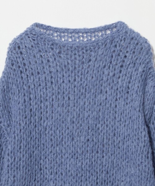 BEAUTY&YOUTH UNITED ARROWS(ビューティーアンドユースユナイテッドアローズ)の「ウールナイロンモヘヤ ルーズ ニットプルオーバー(ニット/セーター・レディース・ライム/コバルトブルー/オフホワイト・FREE)」の5枚目の写真