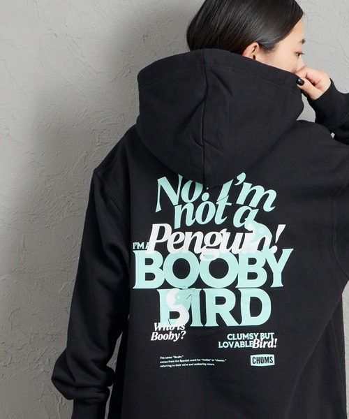 I'M NOT A PENGUIN 背面印花套頭連帽上衣