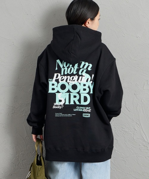 I'M NOT A PENGUIN 背面印花套頭連帽上衣