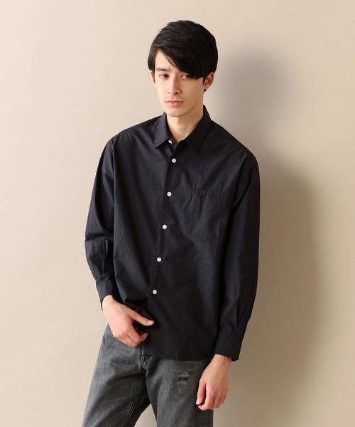 BEAUTY&YOUTH UNITED ARROWS（ビューティーアンドユースユナイテッドアローズ）の「BY タイプライター フォルム シャツ◆（シャツ/ブラウス・メンズ・ホワイト/ベージュ/ネイビー・SMALL/MEDIUM/LARGE/X-LARGE）」の3枚目の写真