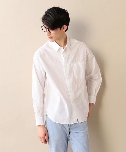 BEAUTY&YOUTH UNITED ARROWS（ビューティーアンドユースユナイテッドアローズ）の「BY タイプライター フォルム シャツ◆（シャツ/ブラウス・メンズ・ホワイト/ベージュ/ネイビー・SMALL/MEDIUM/LARGE/X-LARGE）」の2枚目の写真