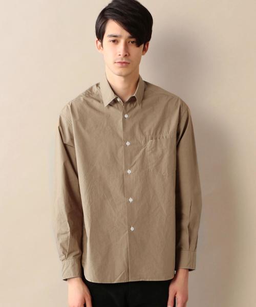 BEAUTY&YOUTH UNITED ARROWS（ビューティーアンドユースユナイテッドアローズ）の「BY タイプライター フォルム シャツ◆（シャツ/ブラウス・メンズ・ホワイト/ベージュ/ネイビー・SMALL/MEDIUM/LARGE/X-LARGE）」の5枚目の写真