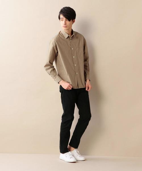 BEAUTY&YOUTH UNITED ARROWS（ビューティーアンドユースユナイテッドアローズ）の「BY タイプライター フォルム シャツ◆（シャツ/ブラウス・メンズ・ホワイト/ベージュ/ネイビー・SMALL/MEDIUM/LARGE/X-LARGE）」の7枚目の写真