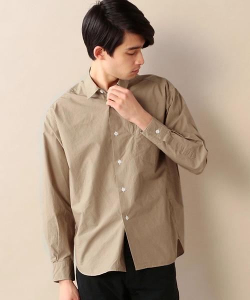 BEAUTY&YOUTH UNITED ARROWS（ビューティーアンドユースユナイテッドアローズ）の「BY タイプライター フォルム シャツ◆（シャツ/ブラウス・メンズ・ホワイト/ベージュ/ネイビー・SMALL/MEDIUM/LARGE/X-LARGE）」の18枚目の写真