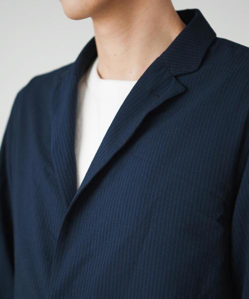 green label relaxing（グリーンレーベルリラクシング）の「KC 2WAY SCR シャツジャケット◆（テーラードジャケット・メンズ・ネイビー/ライトブルー・SMALL/LARGE/MEDIUM/X-SMALL/X-LARGE）」の6枚目の写真