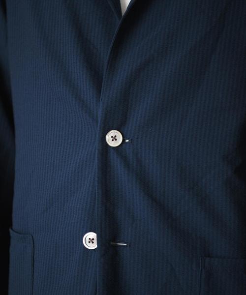 green label relaxing（グリーンレーベルリラクシング）の「KC 2WAY SCR シャツジャケット◆（テーラードジャケット・メンズ・ネイビー/ライトブルー・SMALL/LARGE/MEDIUM/X-SMALL/X-LARGE）」の9枚目の写真