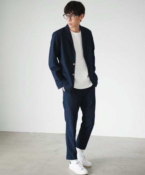 green label relaxing（グリーンレーベルリラクシング）の「KC 2WAY SCR シャツジャケット◆（テーラードジャケット・メンズ・ネイビー/ライトブルー・SMALL/LARGE/MEDIUM/X-SMALL/X-LARGE）」の7枚目の写真