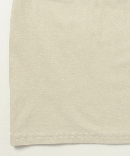 OAXACA（オアハカ）の「OAXACA / ショートスリーブ Tシャツ（Tシャツ/カットソー・レディース・ベージュ/ネイビー・ONE SIZE）」の7枚目の写真