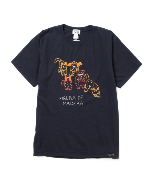 OAXACA（オアハカ）の「OAXACA / ショートスリーブ Tシャツ（Tシャツ/カットソー・レディース・ベージュ/ネイビー・ONE SIZE）」の9枚目の写真