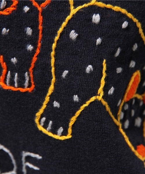 OAXACA（オアハカ）の「OAXACA / ショートスリーブ Tシャツ（Tシャツ/カットソー・レディース・ベージュ/ネイビー・ONE SIZE）」の10枚目の写真