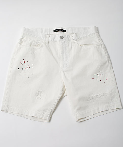 NANO universe（ナノユニバース）の「ハンドリメイクハーフパンツ（その他パンツ・メンズ・ホワイト/カーキ/ベージュ/ネイビー・SMALL/LARGE/MEDIUM）」の7枚目の写真