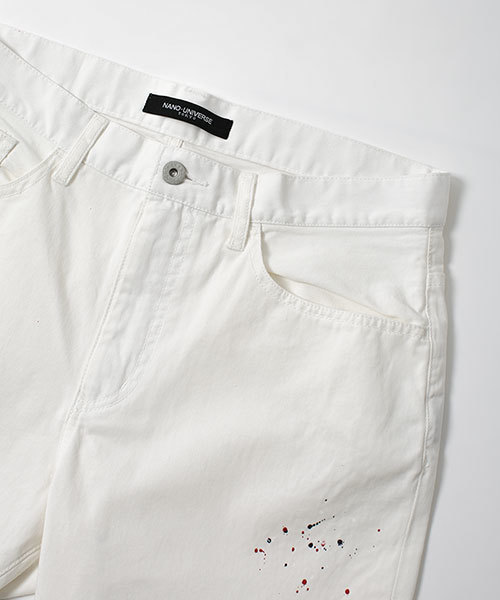 NANO universe（ナノユニバース）の「ハンドリメイクハーフパンツ（その他パンツ・メンズ・ホワイト/カーキ/ベージュ/ネイビー・SMALL/LARGE/MEDIUM）」の8枚目の写真