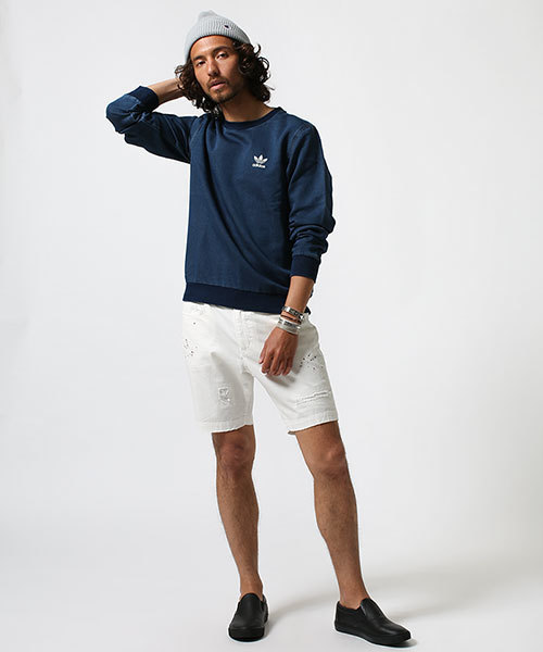 NANO universe（ナノユニバース）の「ハンドリメイクハーフパンツ（その他パンツ・メンズ・ホワイト/カーキ/ベージュ/ネイビー・SMALL/LARGE/MEDIUM）」の11枚目の写真