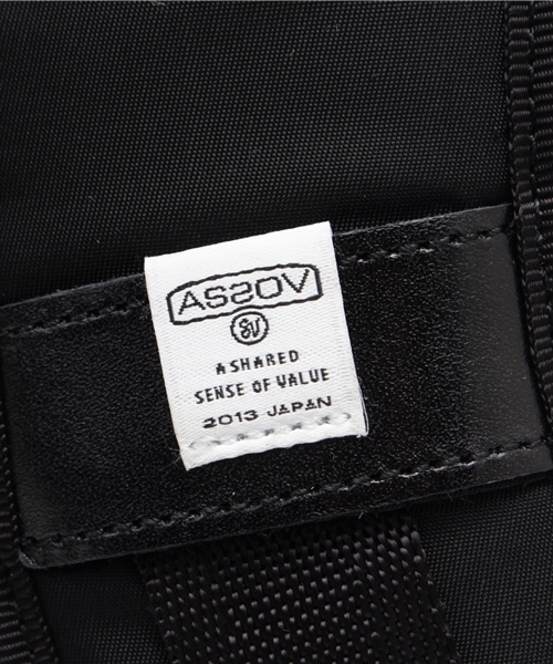 AS2OV（アッソブ）の「【AS2OV】210 NYLON TWILL BACK PACK（バックパック/リュック・メンズ・ブラック/カーキ・FREE）」の7枚目の写真