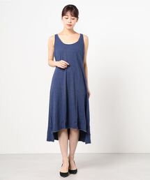 【V::ROOM 】ブイ ルーム/ silk noil cachion jersey  dress 