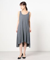 【V::ROOM 】ブイ ルーム/ silk noil cachion jersey dress