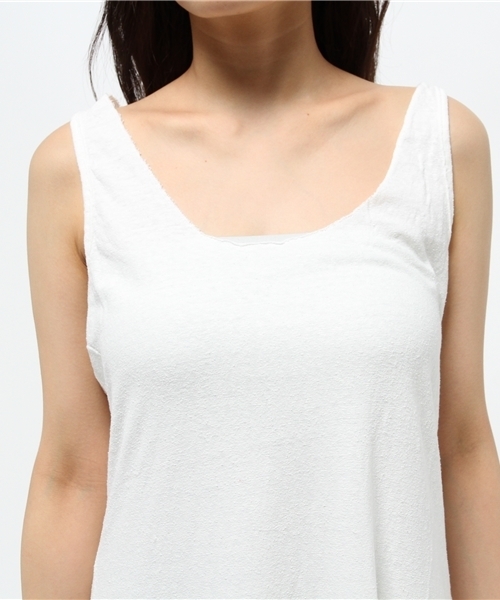 v::room(ヴィルーム)の「【V::ROOM 】ブイ ルーム/ silk noil cachion jersey dress (ワンピース・レディース・ネイビー/ホワイト/チャコールグレー・XX-SMALL/X-SMALL/SMALL)」の7枚目の写真