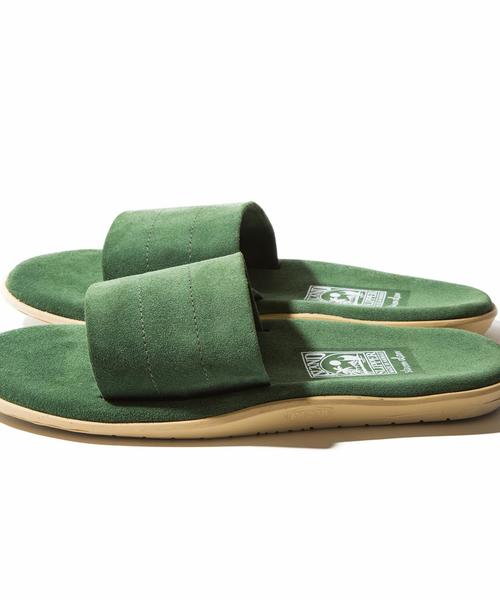 ISLAND SLIPPER(アイランドスリッパ)の「<ISLAND SLIPPER×Steven Alan> ∴ SUEDE LEATHER SANDAL ◆(サンダル・メンズ・ブラック/ダークグリーン・7/8/10/9)」の4枚目の写真