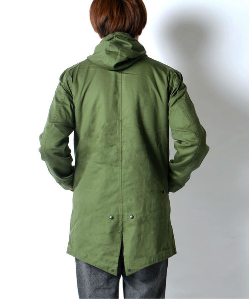 SHIPS GENERAL SUPPLY（シップスジェネラルサプライ）の「SHIPS GENERAL SUPPLY: デタッチャブル フィッシュテールパーカー■（モッズコート・メンズ・オリーブ/ネイビー・LARGE/SMALL/MEDIUM/X-LARGE）」の7枚目の写真