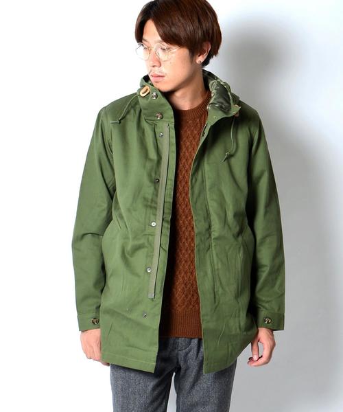 SHIPS GENERAL SUPPLY（シップスジェネラルサプライ）の「SHIPS GENERAL SUPPLY: デタッチャブル フィッシュテールパーカー■（モッズコート・メンズ・オリーブ/ネイビー・LARGE/SMALL/MEDIUM/X-LARGE）」の3枚目の写真