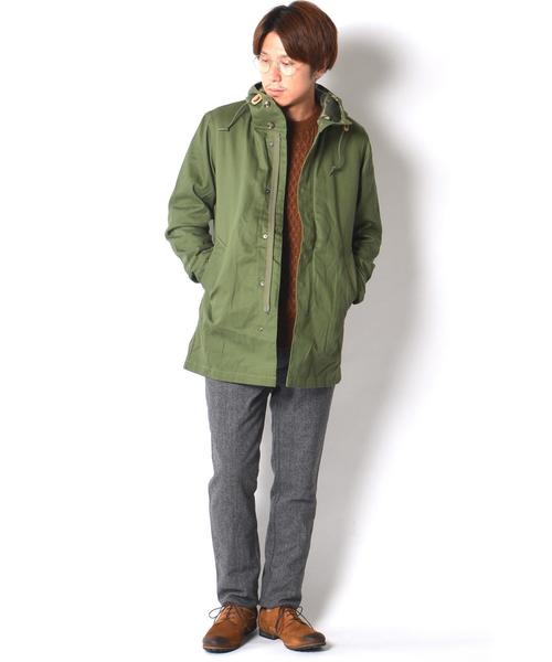 SHIPS GENERAL SUPPLY（シップスジェネラルサプライ）の「SHIPS GENERAL SUPPLY: デタッチャブル フィッシュテールパーカー■（モッズコート・メンズ・オリーブ/ネイビー・LARGE/SMALL/MEDIUM/X-LARGE）」の4枚目の写真