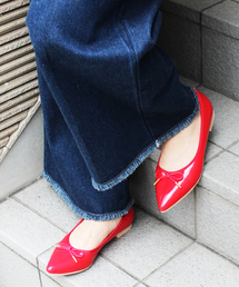 mysty woman | ポインテッドトゥバレエシューズ(パンプス)