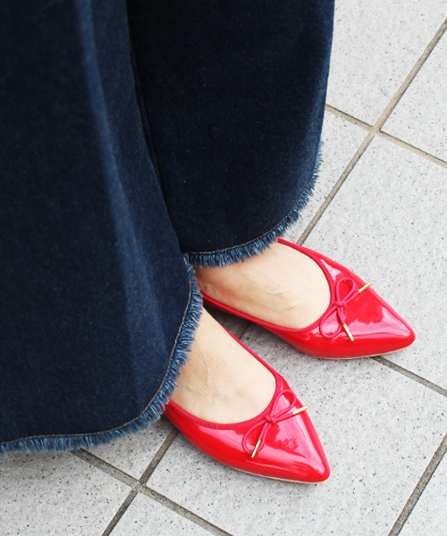 mysty woman（ミスティウーマン）の「ポインテッドトゥバレエシューズ（パンプス・レディース・シルバー/ブラック/レッド/その他1・LARGE/MEDIUM）」の16枚目の写真