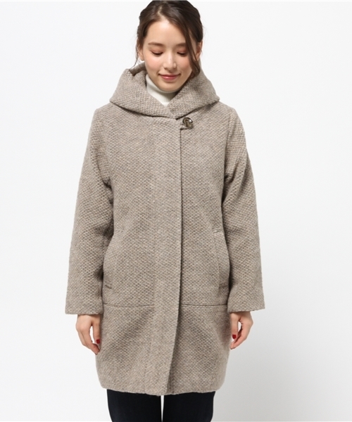 LBC(エルビーシー)の「スライバーフードコート (その他アウター・レディース・ダークグレー/ベージュ・MEDIUM/LARGE)」の3枚目の写真