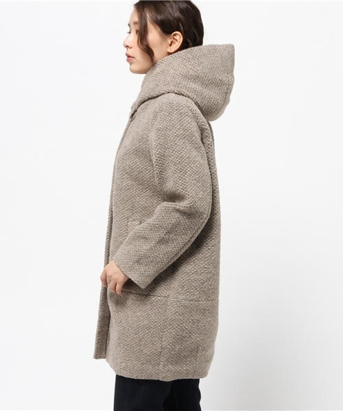 LBC(エルビーシー)の「スライバーフードコート (その他アウター・レディース・ダークグレー/ベージュ・MEDIUM/LARGE)」の4枚目の写真