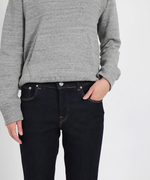 D.M.G.（ドミンゴ）の「[D.M.G. / ディーエムジー]　11ozストレッチデニム5Pアンクルスリムジーンズ（デニムパンツ・レディース・ワンウォッシュ・SS/S/L/M）」の5枚目の写真