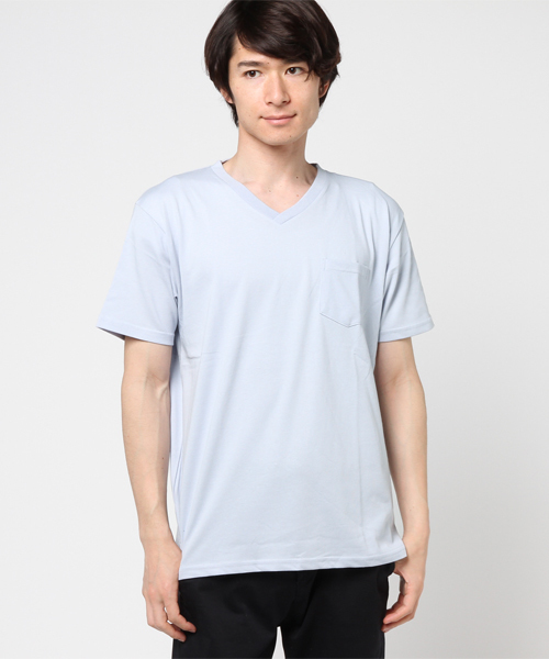 WEGO（ウィゴー）の「WEGO/CaliforniaコットンVポケットTシャツ（Tシャツ/カットソー・メンズ・ロイヤルブルー/ブラック/サックスブルー/ホワイト・SMALL/MEDIUM/LARGE/X-LARGE）」の20枚目の写真