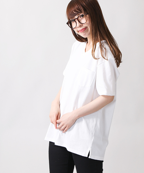 WEGO（ウィゴー）の「WEGO/CaliforniaコットンVポケットTシャツ（Tシャツ/カットソー・メンズ・ロイヤルブルー/ブラック/サックスブルー/ホワイト・SMALL/MEDIUM/LARGE/X-LARGE）」の15枚目の写真