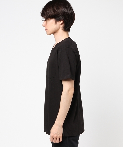 WEGO（ウィゴー）の「WEGO/CaliforniaコットンVポケットTシャツ（Tシャツ/カットソー・メンズ・ロイヤルブルー/ブラック/サックスブルー/ホワイト・SMALL/MEDIUM/LARGE/X-LARGE）」の8枚目の写真