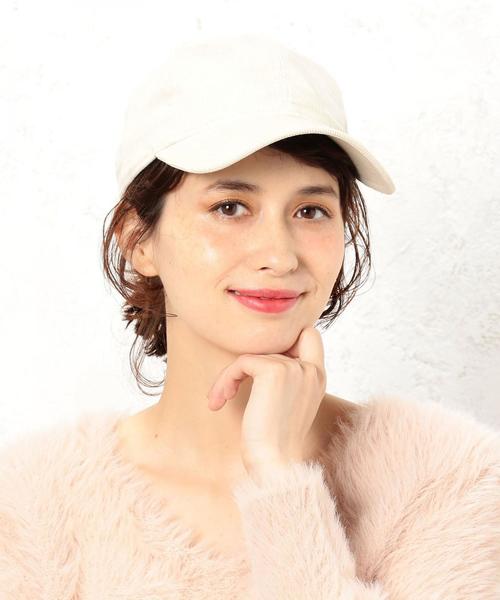 NEW ERA（ニューエラ）の「[別注][ニューエラ]NEWERA コーデュロイ CB キャップ（キャップ・レディース・オフホワイト/ブラック/ダークグレー/ブラウン・FREE）」の6枚目の写真