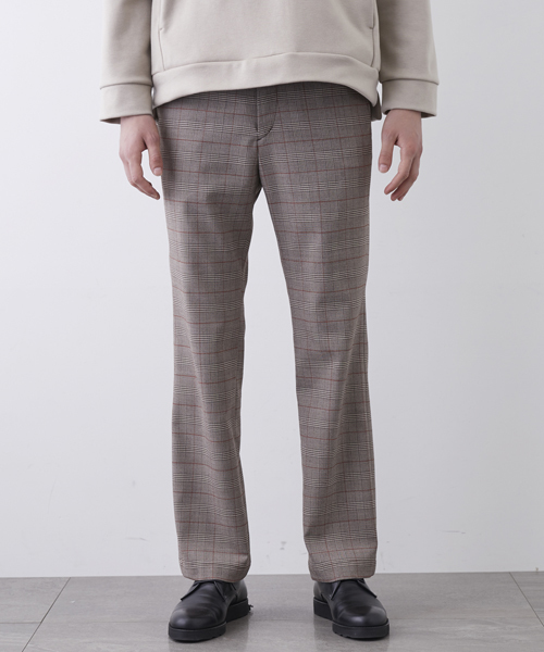 STUDIOUS（ステュディオス）の「グレンチェックフレアパンツ（その他パンツ・メンズ・ブラウン/グレー・1/2）」の7枚目の写真