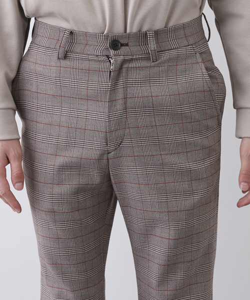 STUDIOUS（ステュディオス）の「グレンチェックフレアパンツ（その他パンツ・メンズ・ブラウン/グレー・1/2）」の10枚目の写真