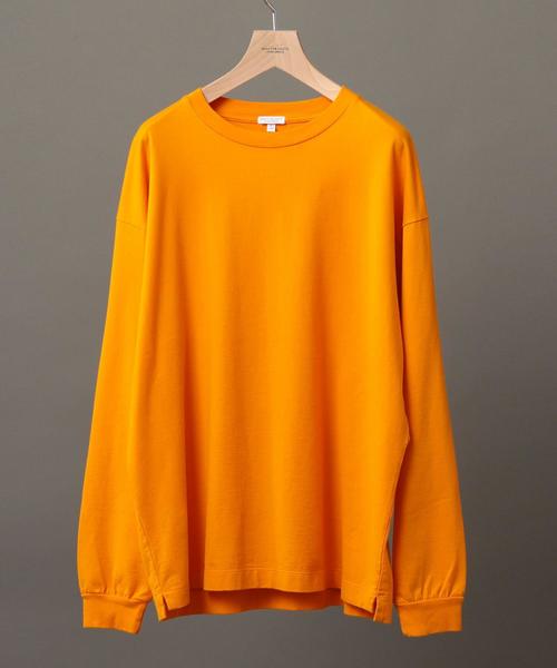 BEAUTY&YOUTH UNITED ARROWS（ビューティーアンドユースユナイテッドアローズ）の「BY ワイド リブ カットソー -MADE IN JAPAN- ◆（Tシャツ/カットソー・メンズ・オレンジ/パープル/ベージュ/ブラック/ホワイト・LARGE/MEDIUM/SMALL/X-LARGE）」の5枚目の写真