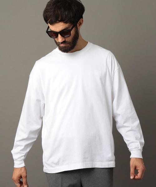 BEAUTY&YOUTH UNITED ARROWS（ビューティーアンドユースユナイテッドアローズ）の「BY ワイド リブ カットソー -MADE IN JAPAN- ◆（Tシャツ/カットソー・メンズ・オレンジ/パープル/ベージュ/ブラック/ホワイト・LARGE/MEDIUM/SMALL/X-LARGE）」の20枚目の写真