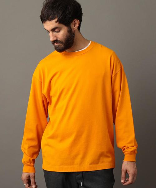 BEAUTY&YOUTH UNITED ARROWS（ビューティーアンドユースユナイテッドアローズ）の「BY ワイド リブ カットソー -MADE IN JAPAN- ◆（Tシャツ/カットソー・メンズ・オレンジ/パープル/ベージュ/ブラック/ホワイト・LARGE/MEDIUM/SMALL/X-LARGE）」の14枚目の写真