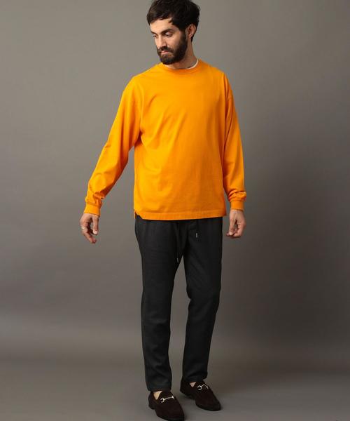 BEAUTY&YOUTH UNITED ARROWS（ビューティーアンドユースユナイテッドアローズ）の「BY ワイド リブ カットソー -MADE IN JAPAN- ◆（Tシャツ/カットソー・メンズ・オレンジ/パープル/ベージュ/ブラック/ホワイト・LARGE/MEDIUM/SMALL/X-LARGE）」の15枚目の写真