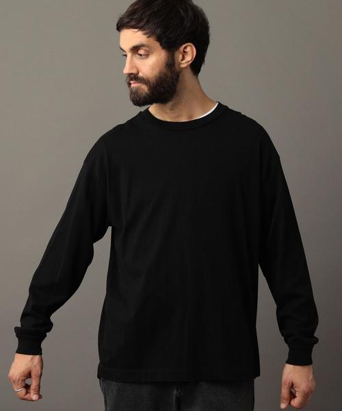 BEAUTY&YOUTH UNITED ARROWS（ビューティーアンドユースユナイテッドアローズ）の「BY ワイド リブ カットソー -MADE IN JAPAN- ◆（Tシャツ/カットソー・メンズ・オレンジ/パープル/ベージュ/ブラック/ホワイト・LARGE/MEDIUM/SMALL/X-LARGE）」の18枚目の写真