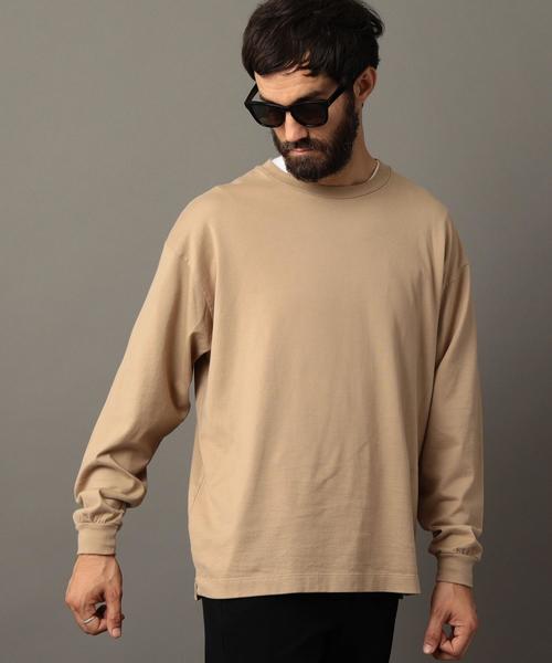 BEAUTY&YOUTH UNITED ARROWS（ビューティーアンドユースユナイテッドアローズ）の「BY ワイド リブ カットソー -MADE IN JAPAN- ◆（Tシャツ/カットソー・メンズ・オレンジ/パープル/ベージュ/ブラック/ホワイト・LARGE/MEDIUM/SMALL/X-LARGE）」の12枚目の写真