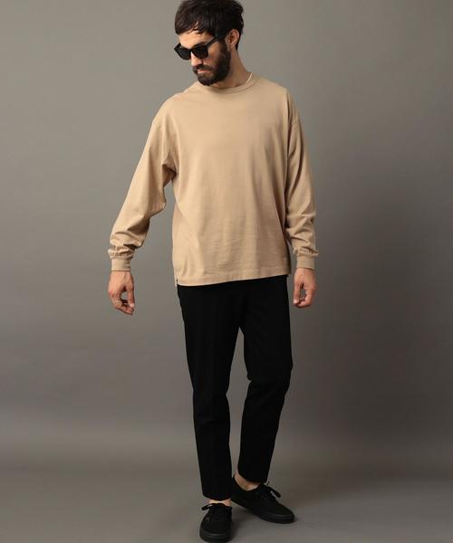 BEAUTY&YOUTH UNITED ARROWS（ビューティーアンドユースユナイテッドアローズ）の「BY ワイド リブ カットソー -MADE IN JAPAN- ◆（Tシャツ/カットソー・メンズ・オレンジ/パープル/ベージュ/ブラック/ホワイト・LARGE/MEDIUM/SMALL/X-LARGE）」の6枚目の写真