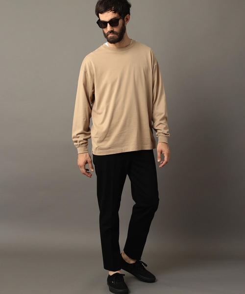 BEAUTY&YOUTH UNITED ARROWS（ビューティーアンドユースユナイテッドアローズ）の「BY ワイド リブ カットソー -MADE IN JAPAN- ◆（Tシャツ/カットソー・メンズ・オレンジ/パープル/ベージュ/ブラック/ホワイト・LARGE/MEDIUM/SMALL/X-LARGE）」の7枚目の写真