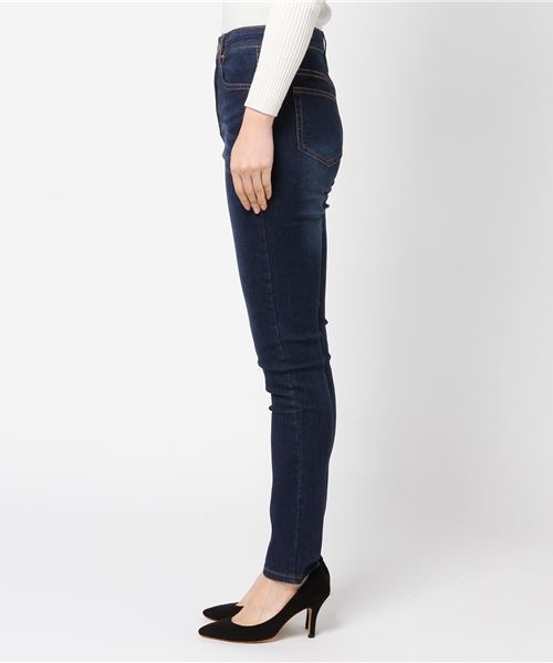 KOBE LETTUCE（コウベレタス）の「ハイウエストストレッチスキニーデニムパンツ（デニムパンツ・レディース・インディゴブルー/ワンウォッシュ/ブルー/ブラック/ブラック系その他/ブラック系その他2・LL/M/L/S/SS）」の18枚目の写真